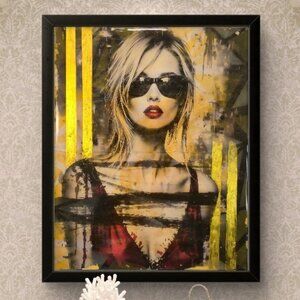 ORIGINAL Painting- Suicide Blonde- 16" X 20" by SAINT X, Modern, Abstract